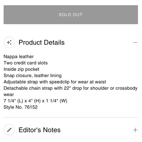 NWT Coach Convertible Belt Bag in Chalk - Picture 16 of 16